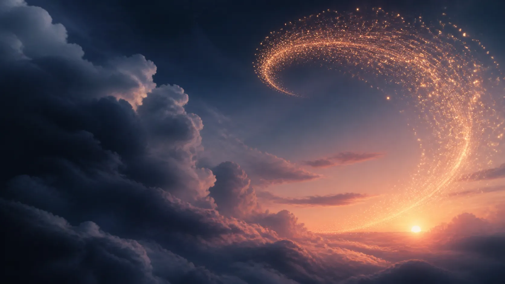 Three.js Clouds, Particles and Scroll-Driven Lighting